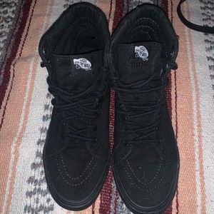 All Black Oldskool Hightop Vans